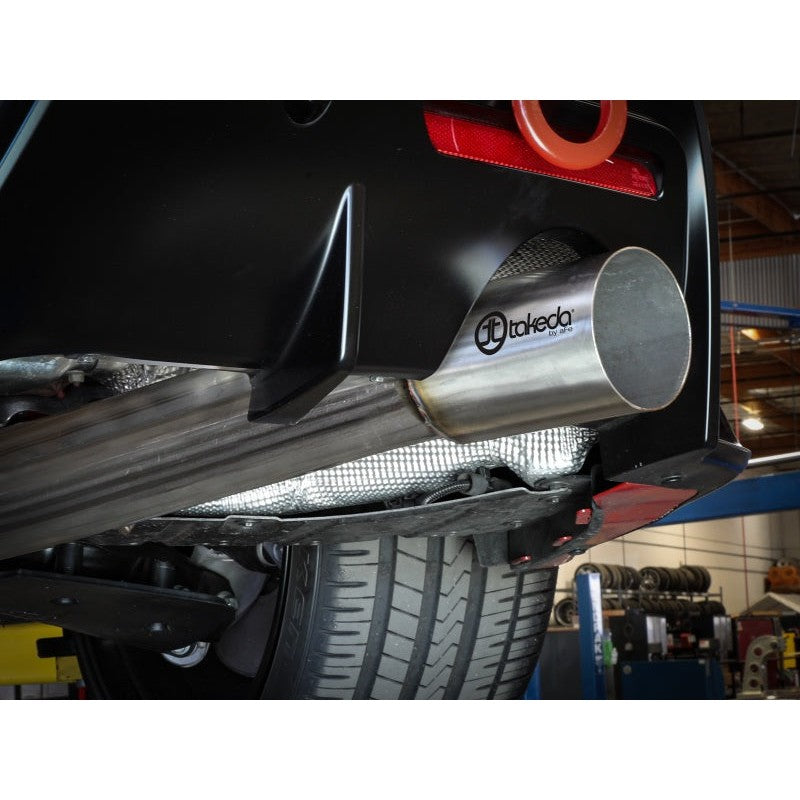 aFe POWER Takeda 2020 Toyota Supra L6-3.0L (t) 3.5in 304 SS CB Exhaust 4in Brushed Finish Tip