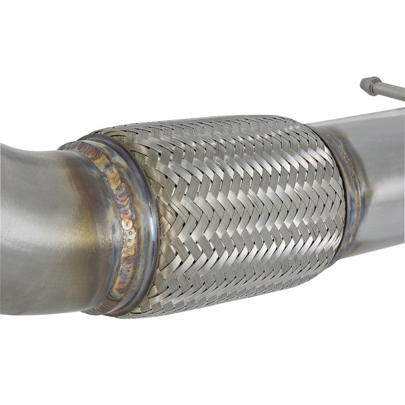 aFe Twisted Steel 3in Rear Down-Pipe/Mid Pipe 2017+ Honda Civic Type R I4 2.0L (t)