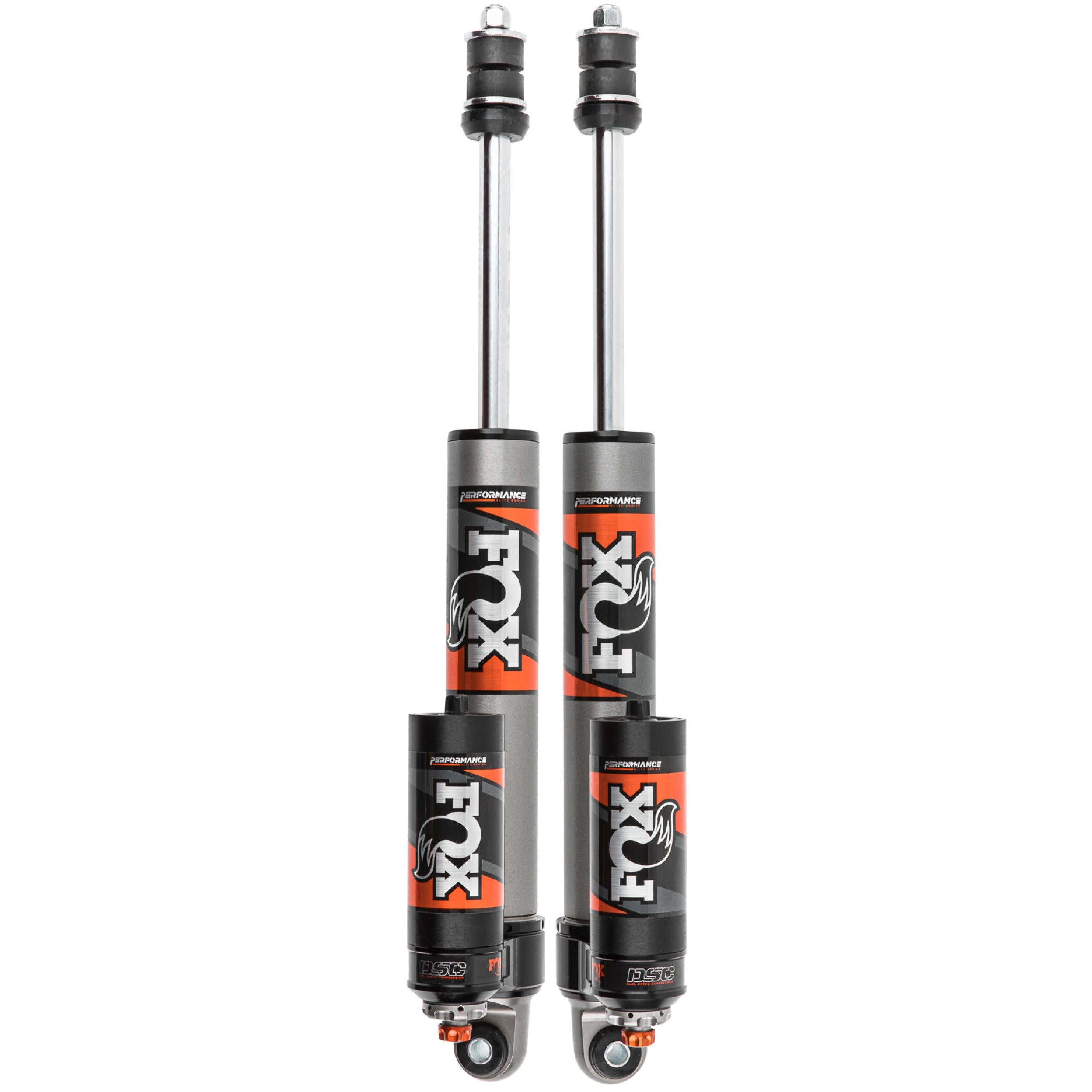 Fox 14-22 Ram 2500 4WD 2-3.5in Lift Rear Performance Elite Series 2.5 Reservoir Shocks - Adjustable - T1 Motorsports