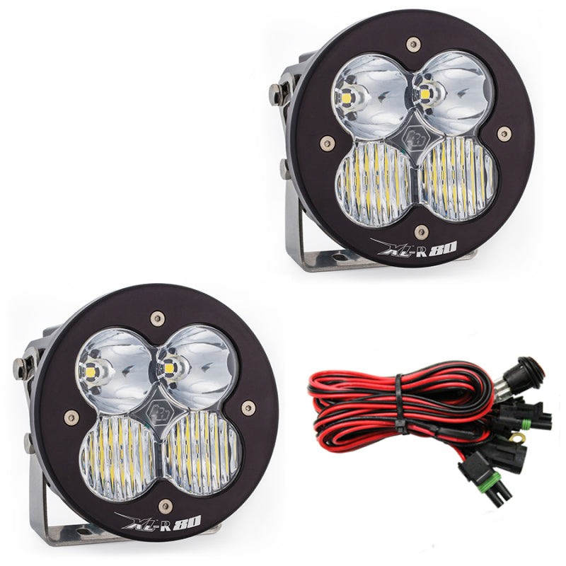 Baja Designs XL R 80 Series Driving Combo Pattern Pair LED Light Pods - T1 Motorsports