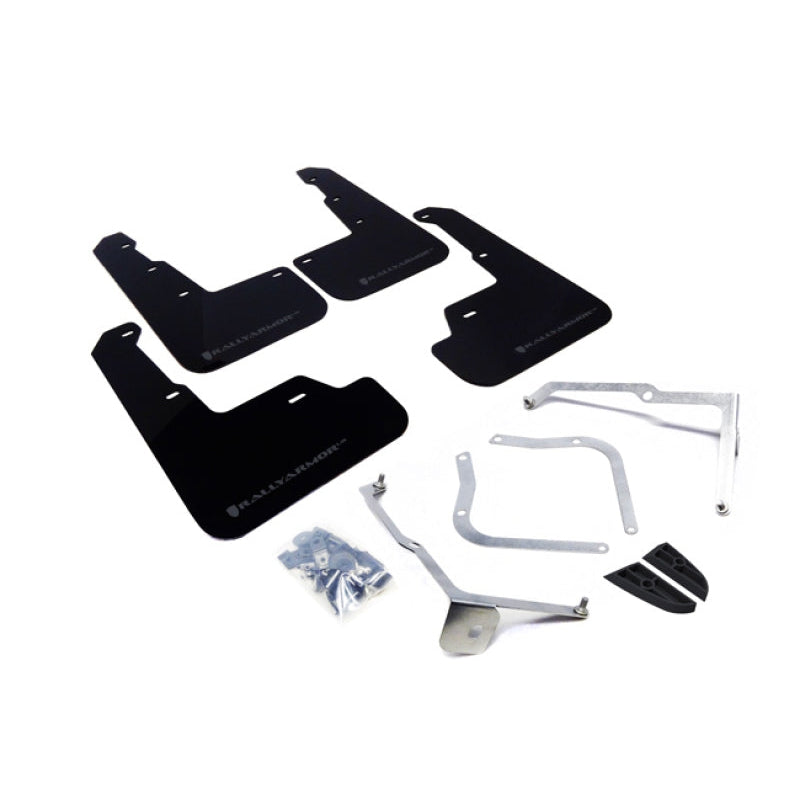 Rally Armor 15-21 Subaru WRX/STI (Sedan ONLY) Black UR Mud Flap w/ Grey Logo - T1 Motorsports