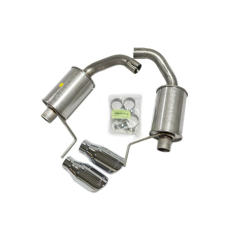 ROUSH 2015-2019 Ford Mustang 3.7L/2.3L V6/I4 Exhaust Kit w/ Round Tips