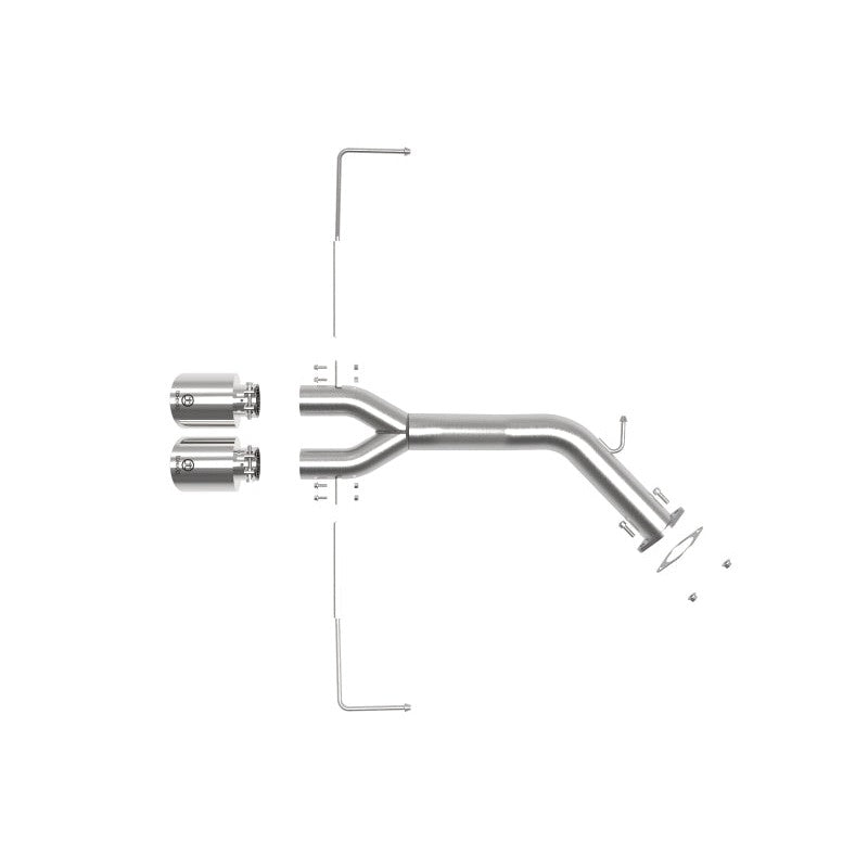 aFe Takeda 3in-2.5in 304 SS Axle-Back Exhaust w/Polished Tip 19-20 Hyundai Veloster I4-1.6L(t)
