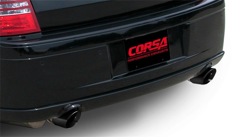 Corsa Xtreme Cat-Back Exhaust w/ Black Tips - 2005-2010 Dodge Charger SRT-8 6.1L V8