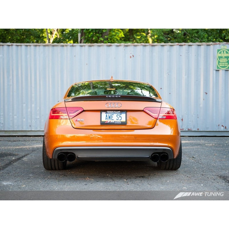 AWE Tuning Audi B8.5 S5 3.0T Track Edition Exhaust - Diamond Black Tips (102mm)