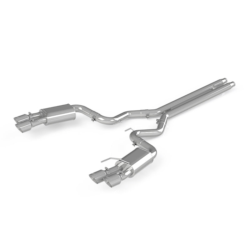 MBRP 18-19 Ford Mustang GT 5.0 3in Dual Split Rear AL Cat Back w/ Quad 4.0in Dual Wall Tips - T1 Motorsports
