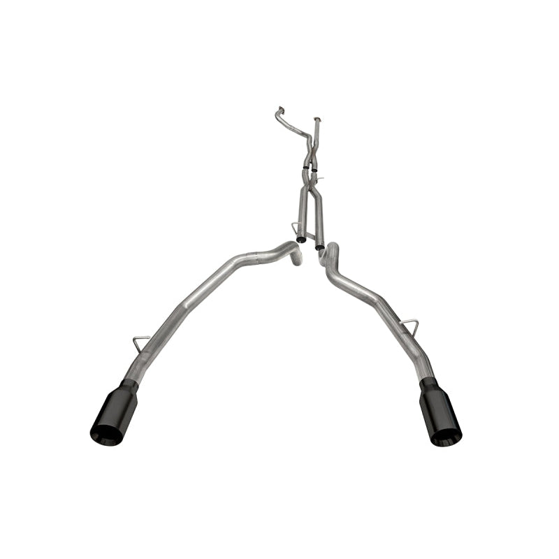 Corsa Cat-Back Exhaust Muffler Delete - Black Tips - 2021-2024 Dodge Ram TRX