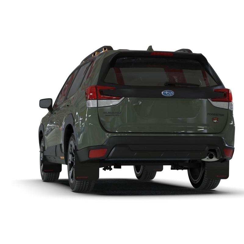 Rally Armor 2022 Subaru Forester (Incl. Wilderness) Black UR Mud Flap w/ Red Logo
