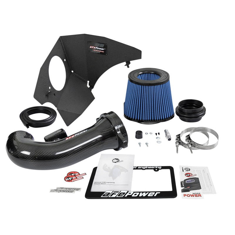 aFe Track Series Carbon Fiber Pro 5R AIS - 16-19 Chevrolet Camaro SS V8-6.2L