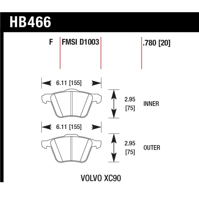 Hawk LTS Street Brake Pads - T1 Motorsports