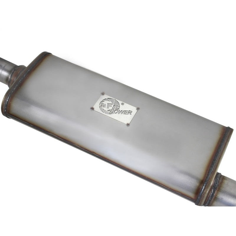 aFe MACHForce XP Exhaust Cat-Back 2.5in SS-409 Hi-Tuck 12-14 Jeep Wrangler Unlimited V6 3.6L 4Dr