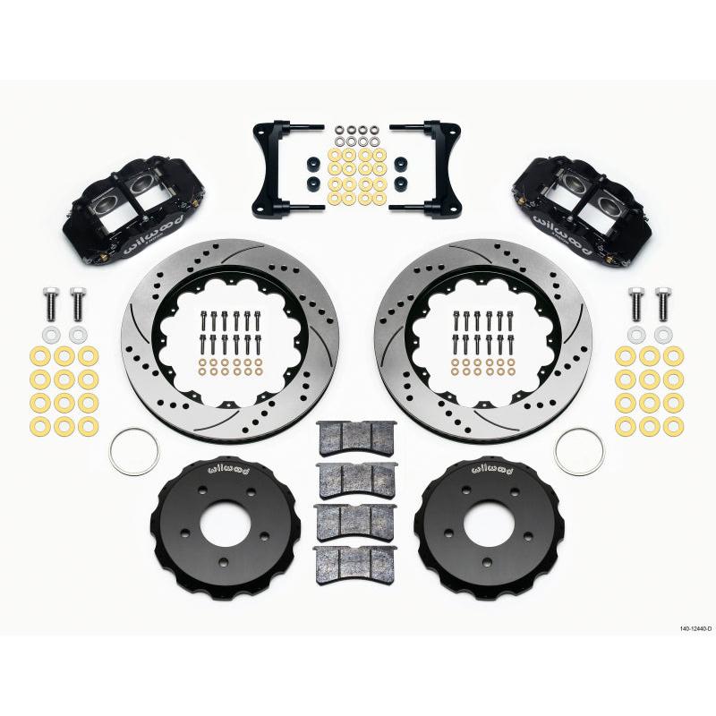 Wilwood Narrow Superlite 4R Front Hat Kit 14.00in Drill 2007-Up Jeep Wrangler - T1 Motorsports