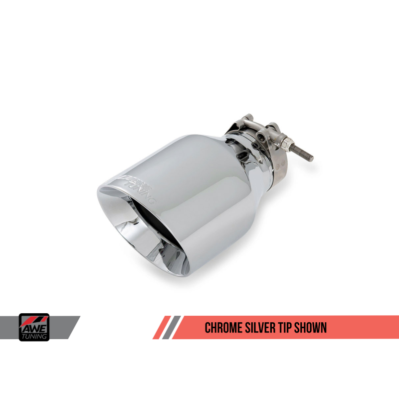 AWE Tuning VW MK7 Golf 1.8T Touring Edition Exhaust w/Chrome Silver Tips (90mm)