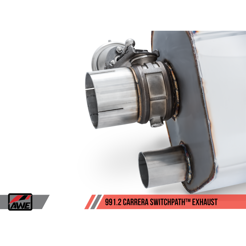 AWE Tuning Porsche 911 (991.2) Carrera / S SwitchPath Exhaust for PSE Cars - Diamond Black Tips