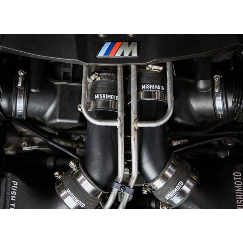 Mishimoto 12-16 BMW F10 M5 Intercooler Pipe Kit Micro Wrinkle Black - T1 Motorsports