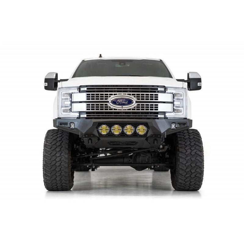 Addictive Desert Designs 17-20 Ford Super Duty Bomber Front Bumper w/ Mounts For 4 Rigid 360 6in