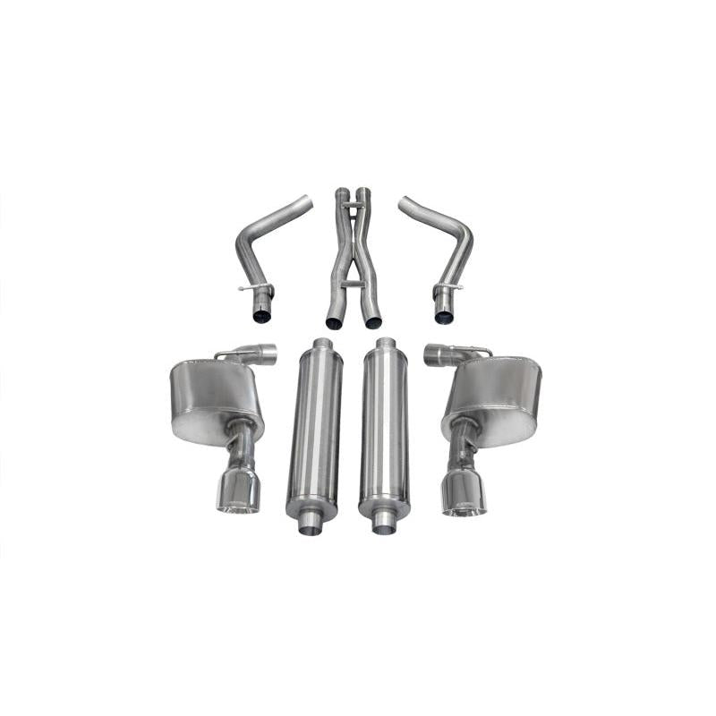 Corsa Xtreme Cat-Back Exhaust w/ Polished Tips - 2012-2013 Dodge Charger SRT-8 6.4L V8