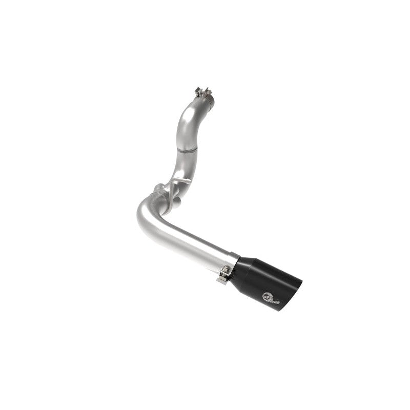 aFe 20-21 Jeep Wrangler Large Bore-HD 3in 304 Stainless Steel DPF-Back Exhaust System - Black Tip