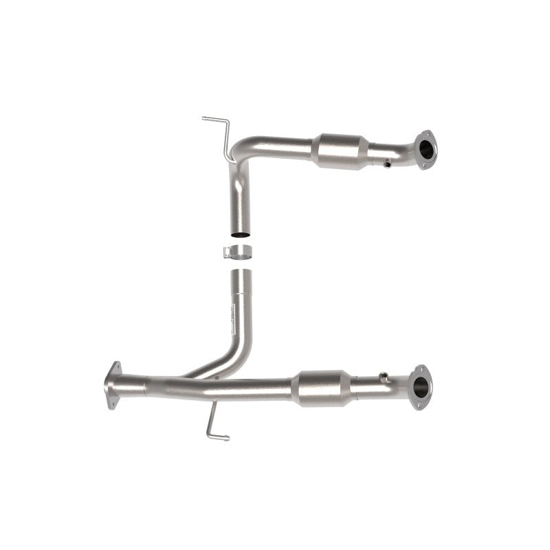 aFe Toyota Tacoma 05-15 V6-4.0L Twisted Steel Y-Pipe w/ Cat - T1 Motorsports