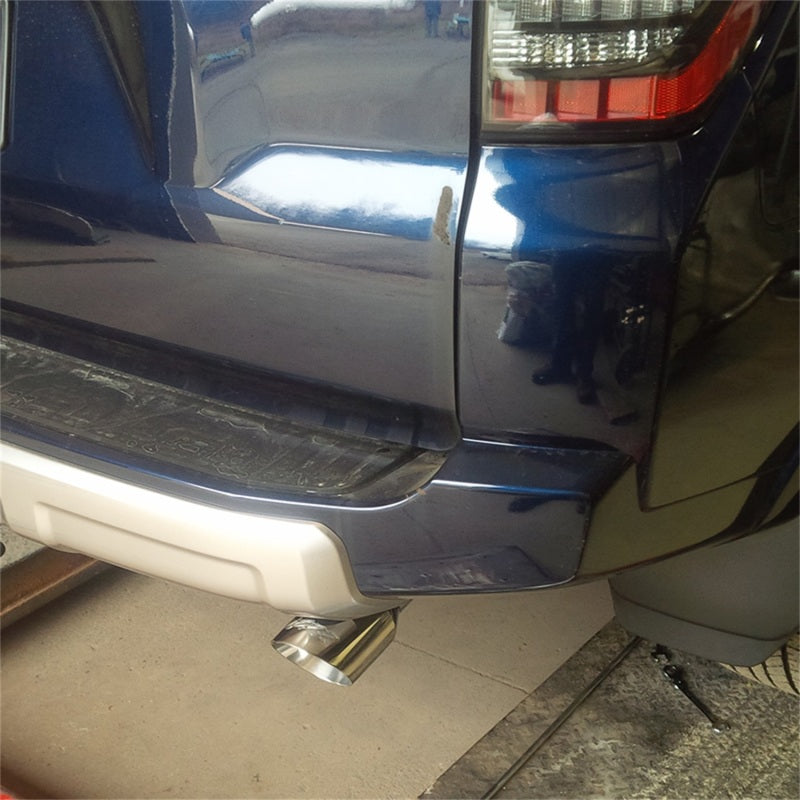 MBRP 10-18 Toyota 4 Runner AL 4in O.D Tip Single Rear Exit 2.5in Cat Back Exhaust - T1 Motorsports