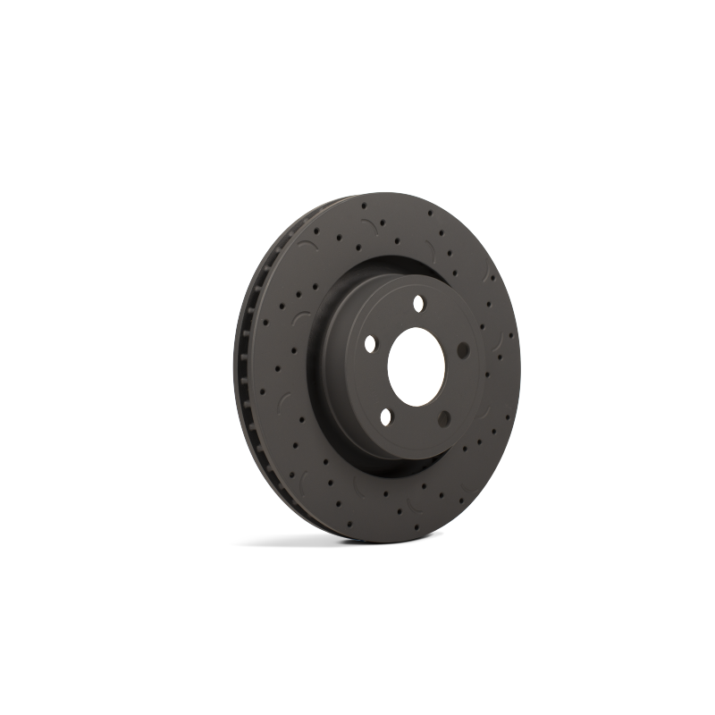 Hawk Talon 2005 Infiniti QX56 Akebono Front Caliper Drilled and Slotted Front Brake Rotor Set - T1 Motorsports