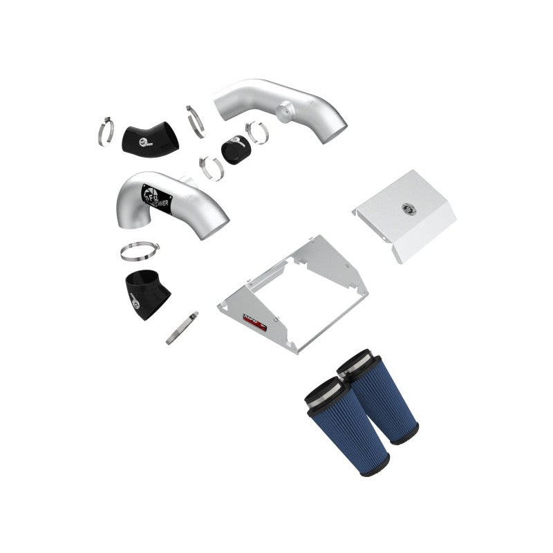 aFe Rapid Induction Pro 5R Cold Air Intake System Brushed 21-22 Ford F-150 Raptor V6-3.5L (tt)