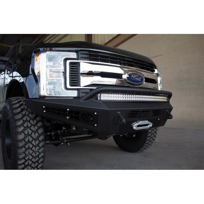 Addictive Desert Designs 17-18 Ford F-250 HoneyBadger Front Bumper w/ Winch Mount