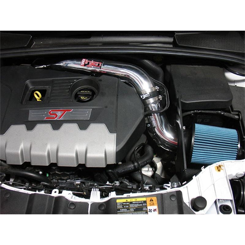 Injen 15-18 Ford Focus ST 2.0L (t) 4cyl Polished Short Ram Intake w/MR Tech & Heat Shield - T1 Motorsports