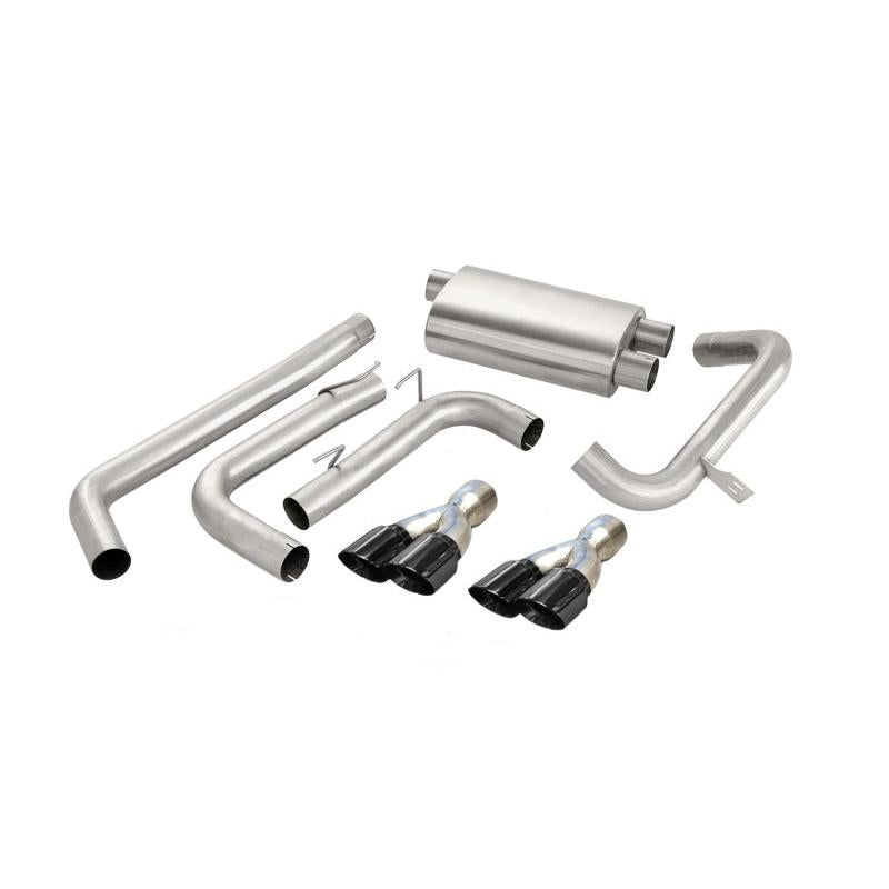 Corsa Sport Cat-Back Exhaust (Black Tips) - 1998-2002 Chevrolet Camaro Convertible Z28 5.7L V8