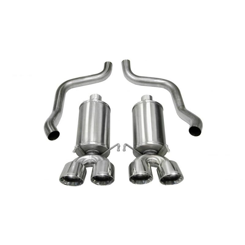 Corsa Xtreme Axle-Back Exhaust w/Polished Twin 3.5" Tips - 2005-2008 Chevrolet Corvette C6 6.0L V8