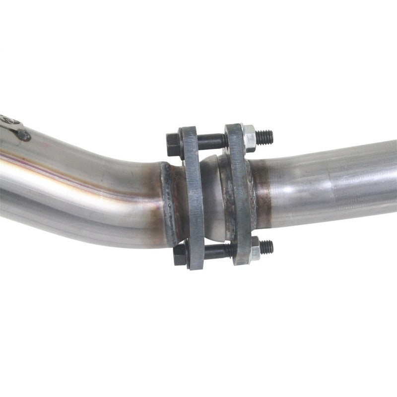 aFe Twisted Steel Delete Down-Pipe and Y-Pipe 2 to 2-1/2in Alum Steel Exhaust 12-16 Jeep Wrangler - T1 Motorsports