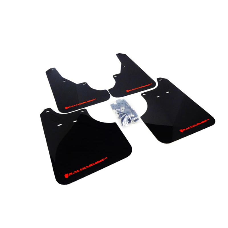 Rally Armor 09-13 Subaru Forester Black UR Mud Flap w/ Red Logo
