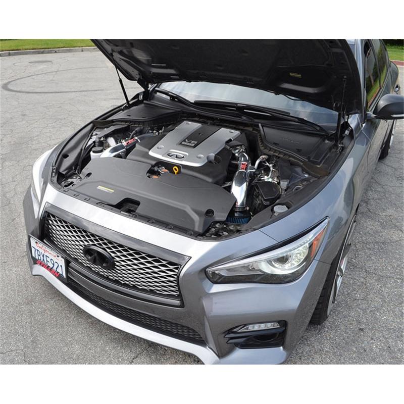 Injen 14 Infiniti Q50 3.7L V6 Polished Dual Short Ram Intake w/ MR Techn and Heat Shields - T1 Motorsports