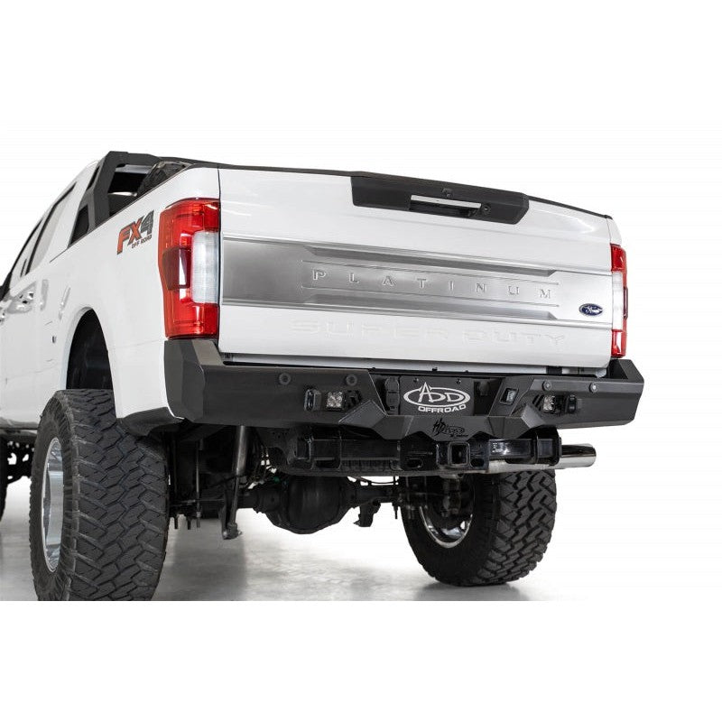 Addictive Desert Designs 17-20 Ford Super Duty Bomber HD Rear Bumper w/ Mounts For Cube Lights