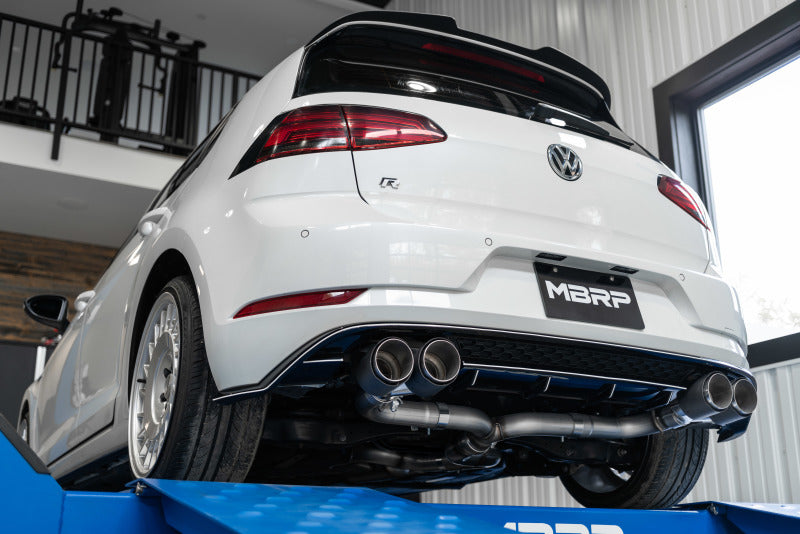 MBRP 15-19 VW Golf R MK7/MK7.5 3in T304 Cat Back Exhaust w/ Carbon Fiber Tips - T1 Motorsports