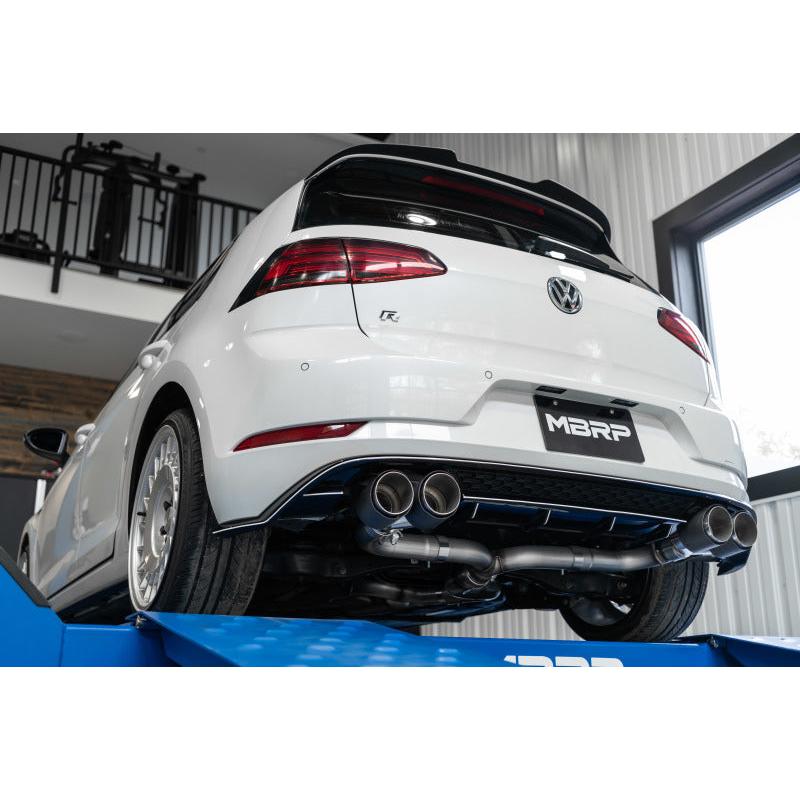 MBRP 15-19 VW Golf R MK7/MK7.5 3in T304 Cat Back Exhaust w/ Carbon Fiber Tips - T1 Motorsports