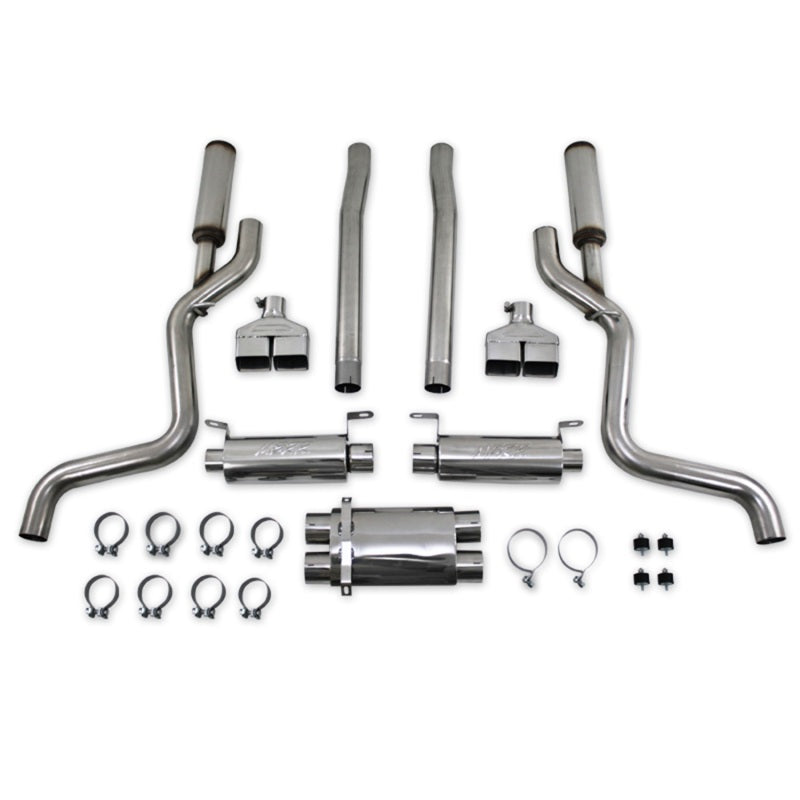 MBRP 08-11 Dodge Challenger SRT8 6.1L Hemi T304 Cat Back Dual Split Rear - T1 Motorsports