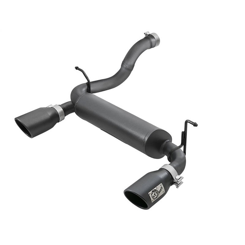 aFe Rebel Series 2.5in 409 SS Axle-Back Exhaust w/ Black Tips 2018+ Jeep Wrangler (JL) V6 3.6L