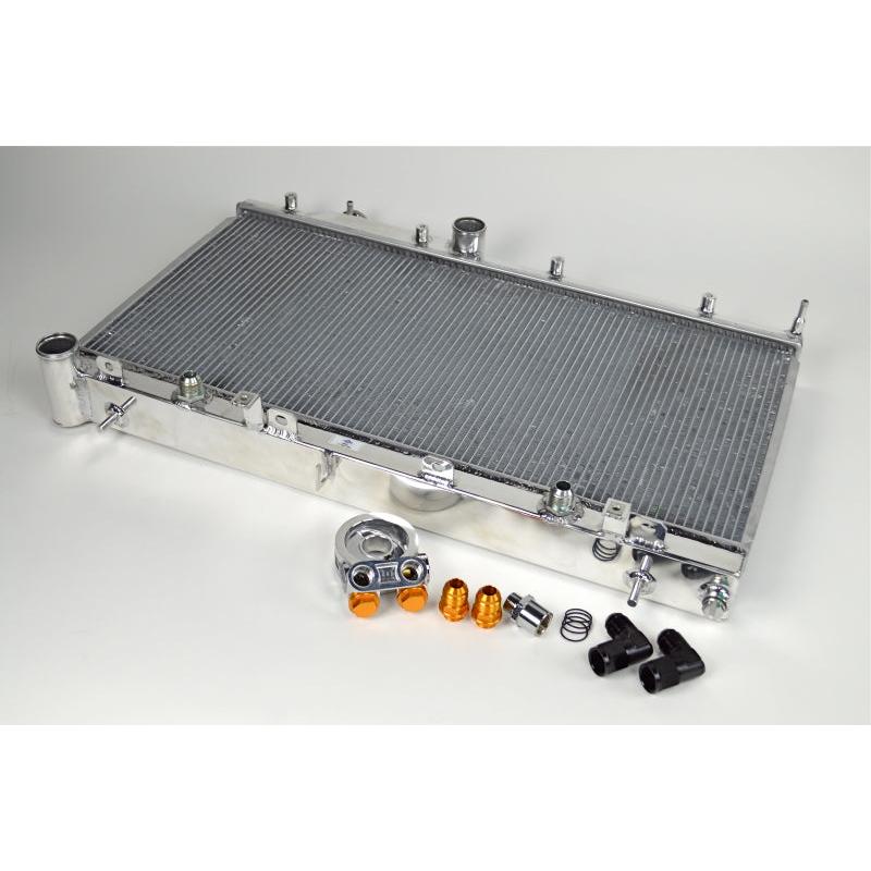 CSF 08-15 Subaru WRX/STI 2-Row Radiator w/Built-In Oil Cooler - T1 Motorsports