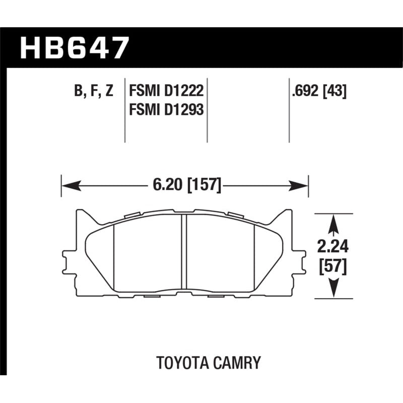 Hawk Performance Ceramic Street Brake Pads - T1 Motorsports