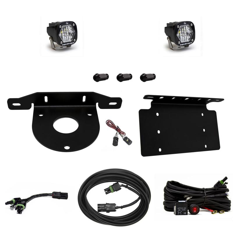 Baja Designs 2021+ Ford Bronco Dual S1 Sport W/C Reverse Kit w/Lic Plate - T1 Motorsports