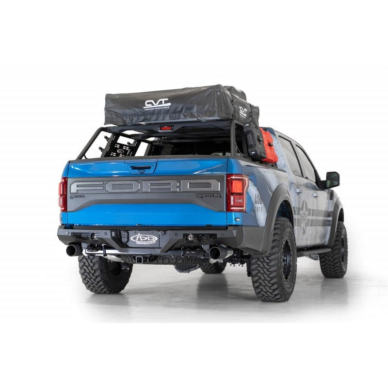 Addictive Desert Designs 17-20 Ford Raptor F-150 Bomber Rear Bumper w/ Backup Sensor Cutouts