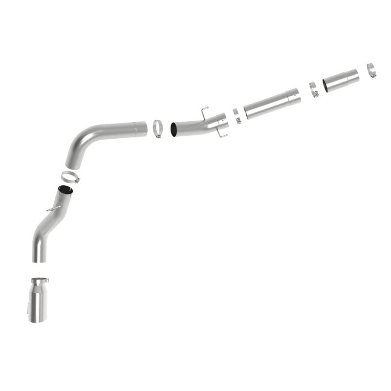 aFe ATLAS 5in DPF-Back Alum Steel Exhaust System w/Polished Tip 19-20 Ram Diesel Trucks L6-6.7L (td)