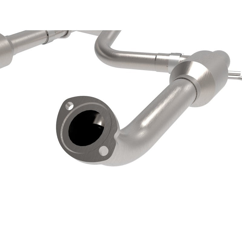 aFe Toyota Tacoma 16-17 V6-3.5L Twisted Steel Y-Pipe w/ Cat - T1 Motorsports