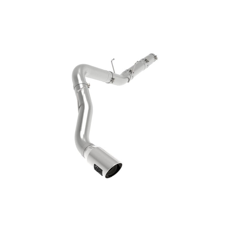 aFe ATLAS 5in DPF-Back Alum Steel Exhaust System w/Polished Tip 19-20 Ram Diesel Trucks L6-6.7L (td)