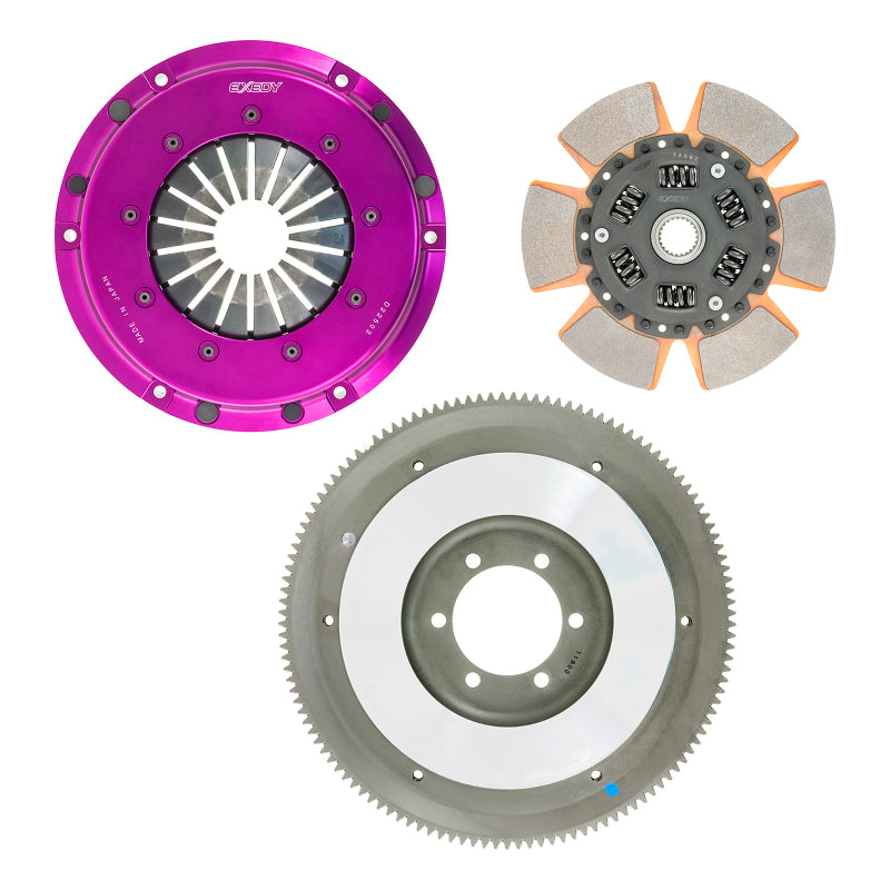 Exedy 1986-1989 Mazda RX-7 R2 Hyper Single Clutch Sprung Center Disc Push Type Cover - T1 Motorsports