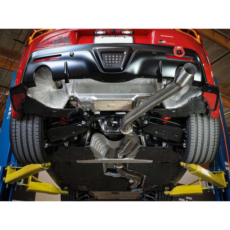 aFe POWER Takeda 2020 Toyota Supra L6-3.0L (t) 3.5in 304 SS CB Exhaust 4in Brushed Finish Tip