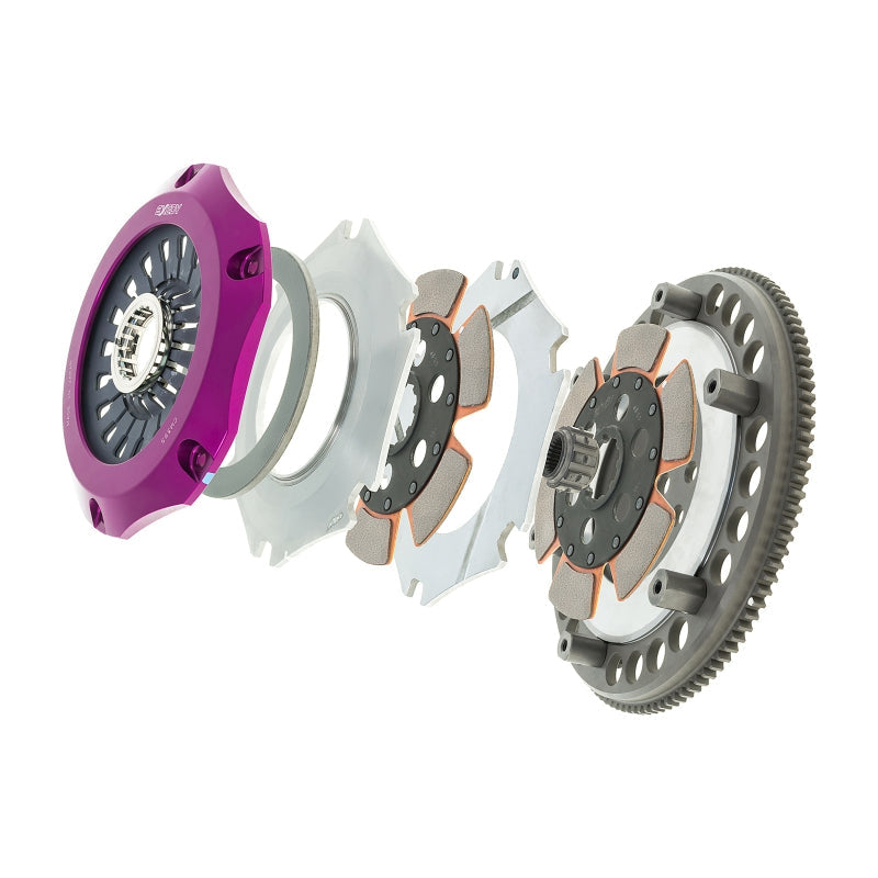 Exedy 1996-1996 Mitsubishi Lancer Evolution IV L4 Hyper Compe-R Twin Cerametallic Clutch Rigid Disc - T1 Motorsports