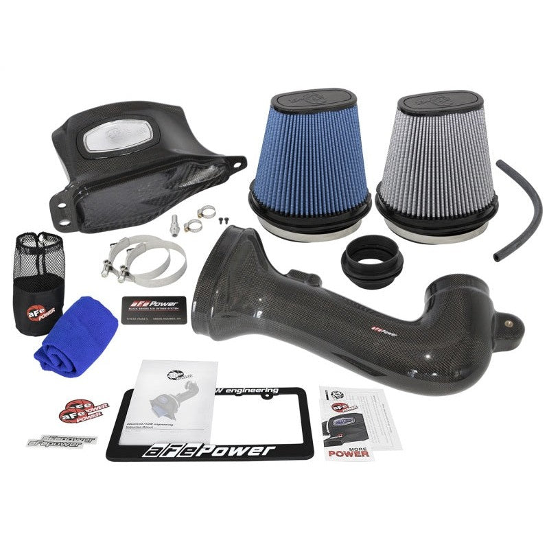 aFe Momentum Carbon Fiber Cold Air Intake System PDS/P5R 15-16 Chevrolet Corvette Z06 V8-6.2L