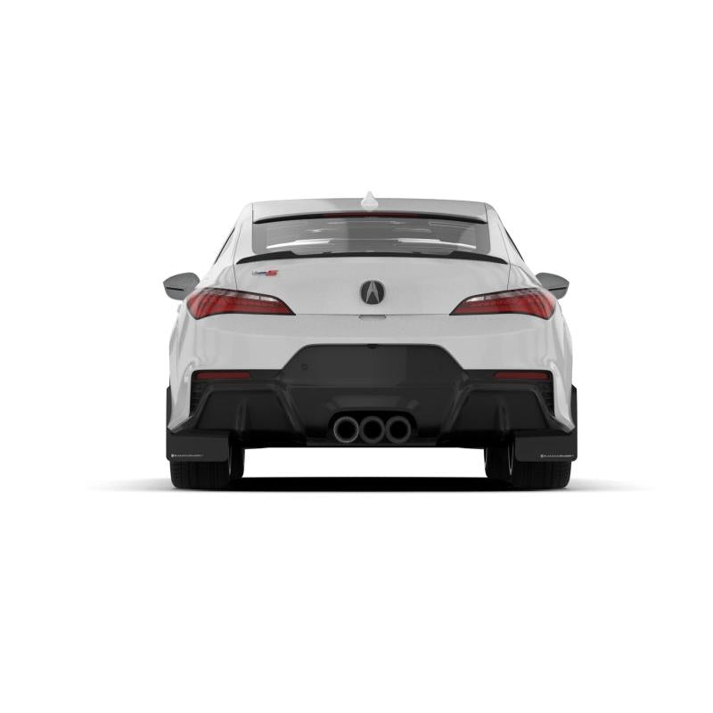 Rally Armor - 23-24 Acura Integra + Integra Type-S Black UR Mud Flap W/Red Logo (No Drilling Req.)